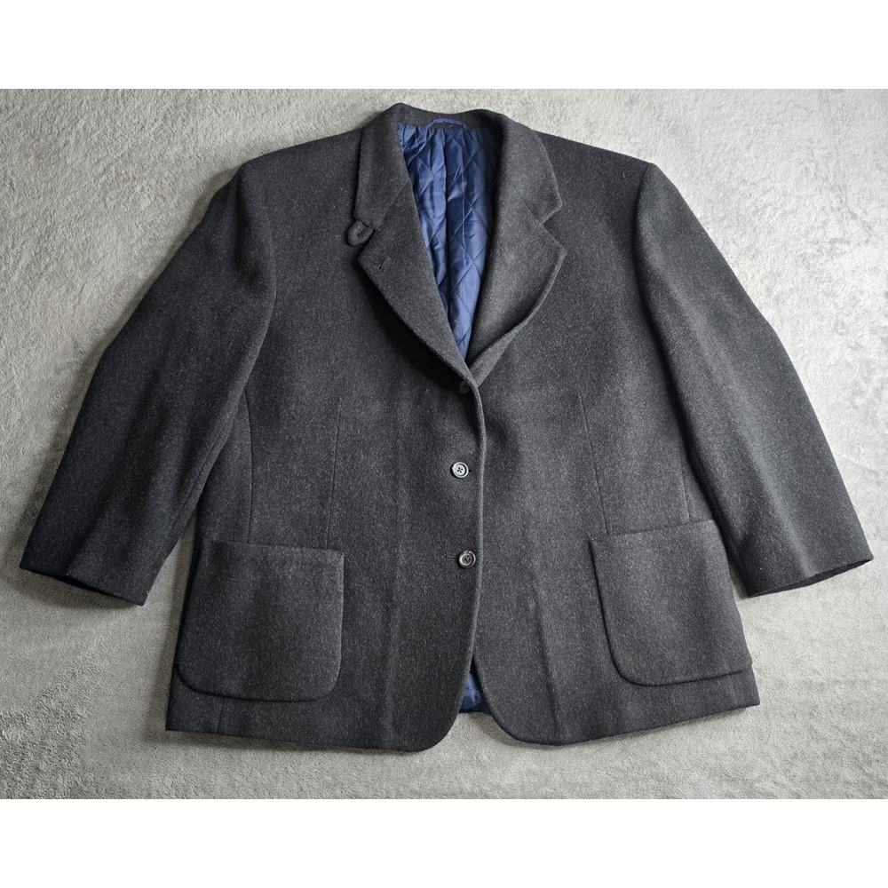 Vintage LL Bean Wool Tweed Blazer Womens 18-Reg Thinsulate Quilted Lined USA 90s